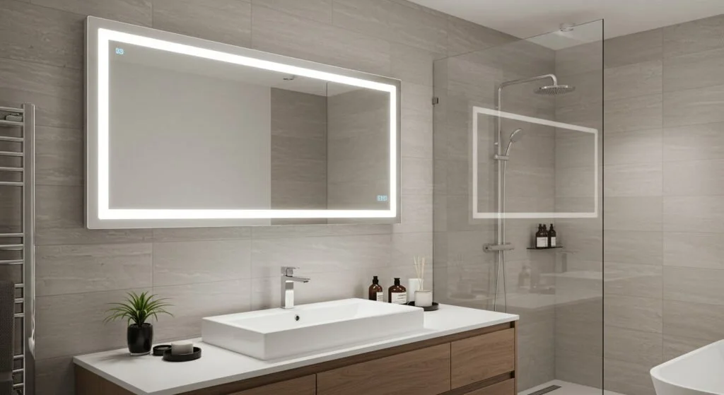 La ce înălțime se montează oglinda de baie în mod ideal